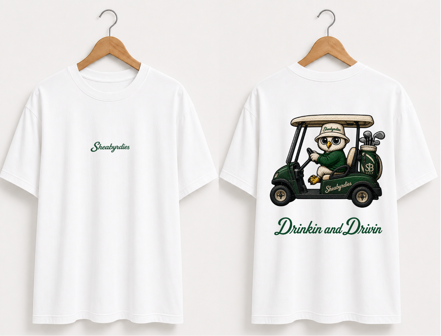 Sheabyrdies Golf T-Shirt | Premium 100% Cotton Golf Tee | Sheabyrdies by Sheabyrd Design Lab