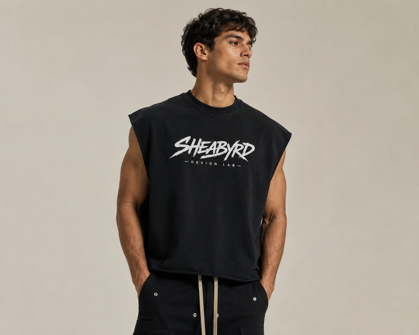 Sheabyrd Design Lab Premium Sleeveless Cut-Off Tee | Heavyweight Streetwear Muscle Shirt