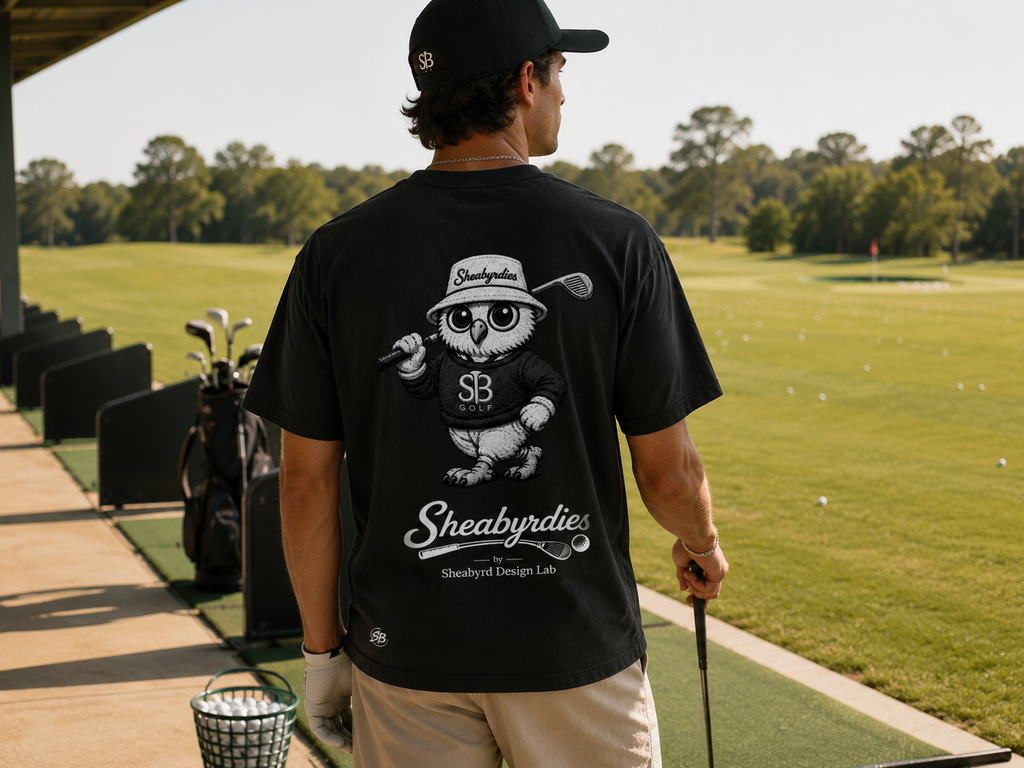 Sheabyrdies Golf T-Shirt | Premium 100% Cotton Golf Tee | Sheabyrdies by Sheabyrd Design Lab