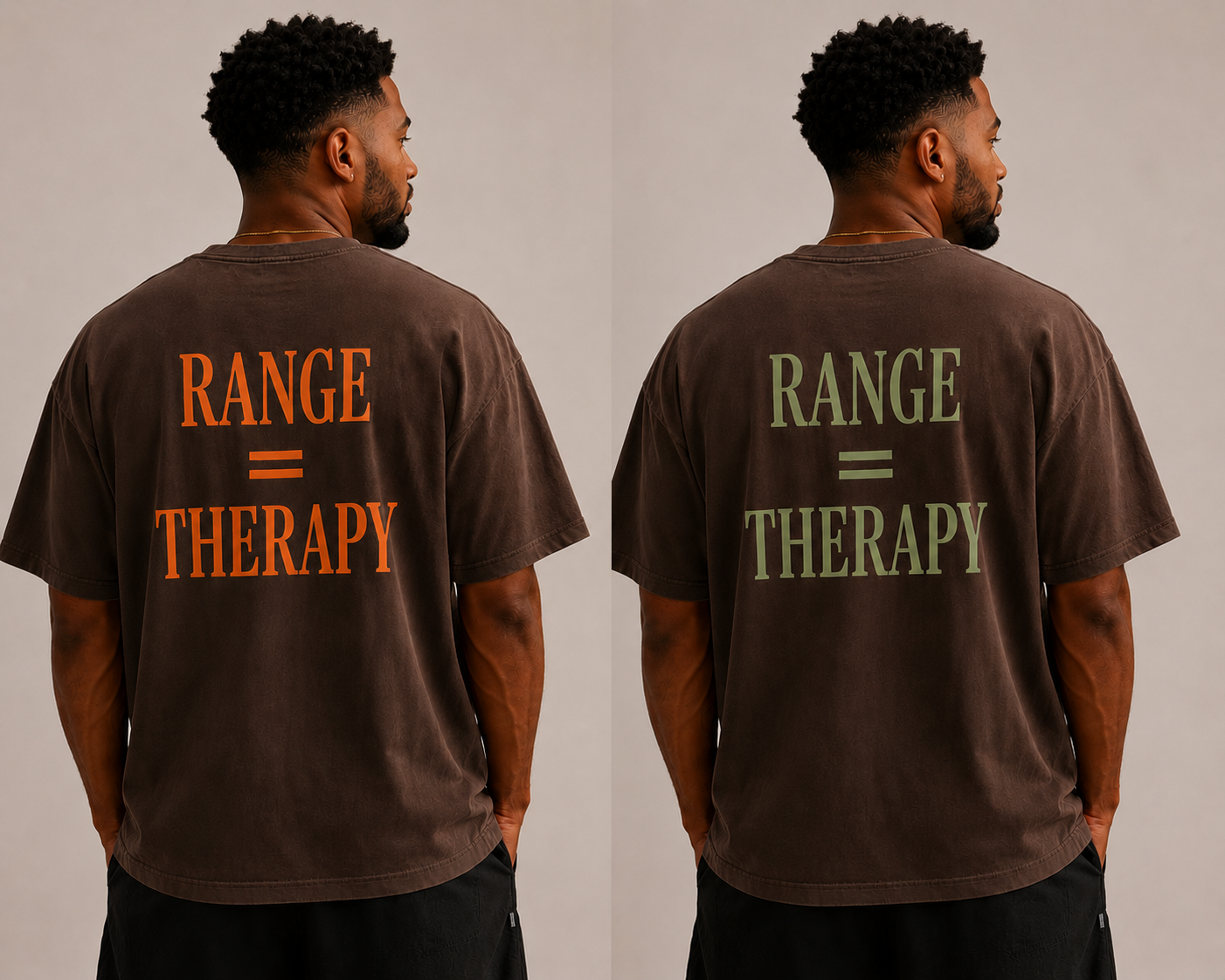 The Range is Therapy Movement. Range = Therapy™ | Premium Graphic Golf T-Shirt | Sheabyrd Design Lab