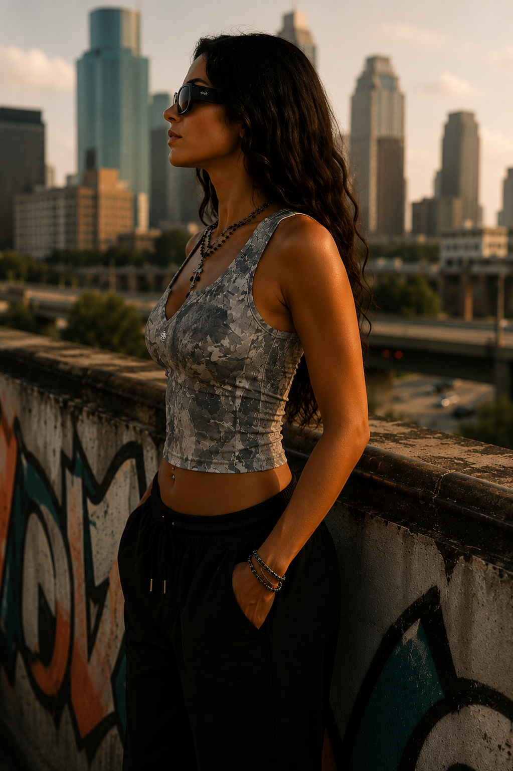 Sheabaddies Cropped Plunge Tank |  Sheabaddies™ by Sheabyrd Design Lab