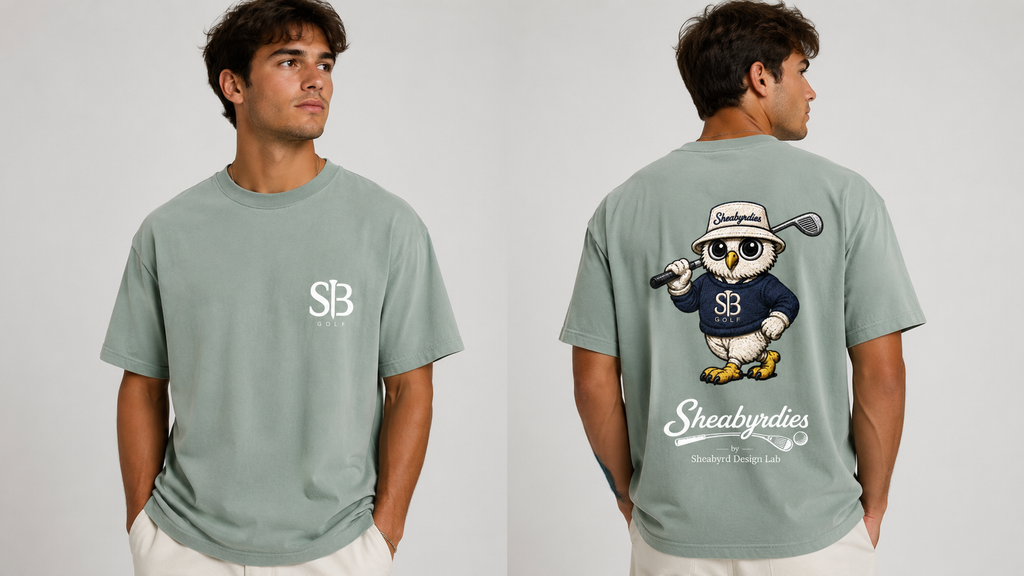 Sheabyrdies Golf T-Shirt | Premium 100% Cotton Golf Tee | Sheabyrdies by Sheabyrd Design Lab