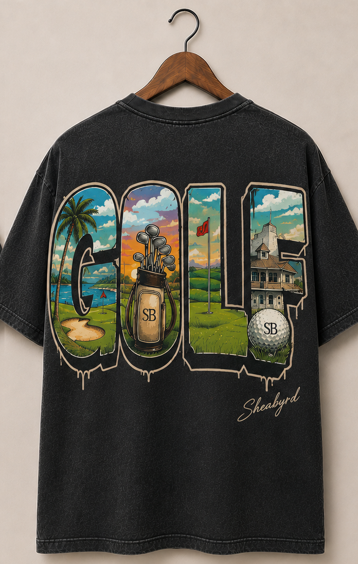 Sheabyrdies Premium Graphic Golf Tee | Performance Golf T-Shirt | Sheabyrd Design Lab