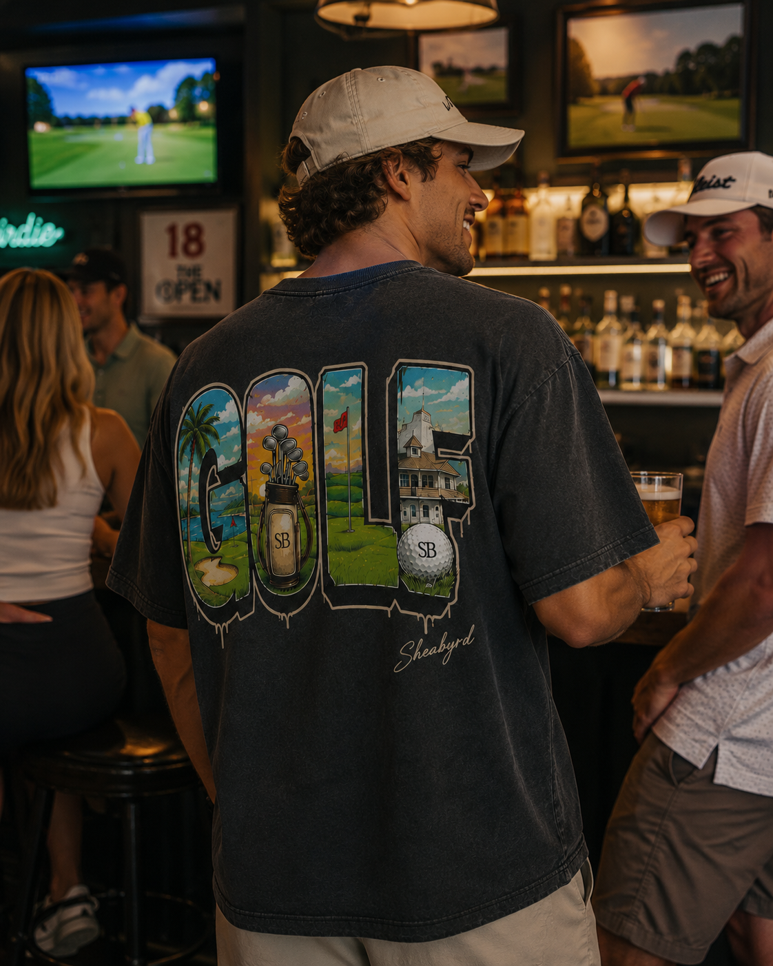Sheabyrdies Premium Graphic Golf Tee | Performance Golf T-Shirt | Sheabyrd Design Lab