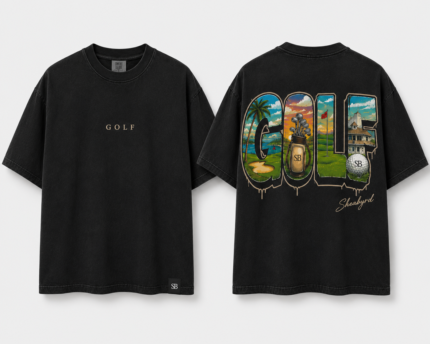 Sheabyrdies Premium Graphic Golf Tee | Performance Golf T-Shirt | Sheabyrd Design Lab