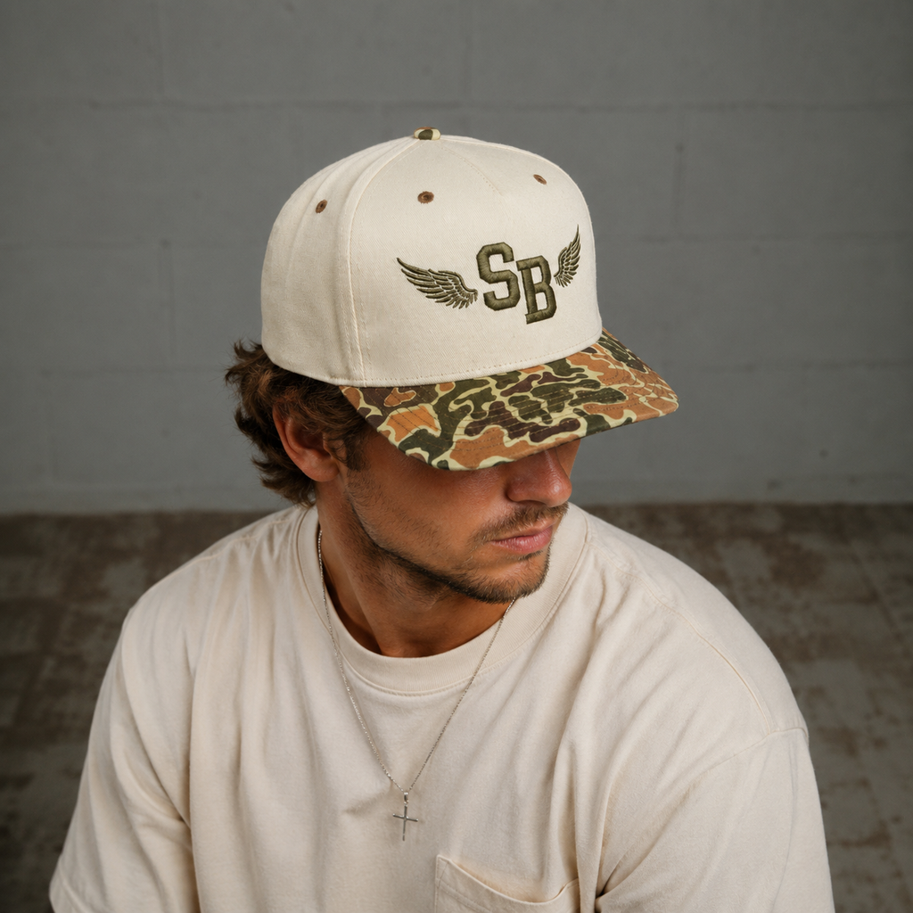 SB Wings I Structured Snapback Hat | Premium Cap | Sheabyrd Design Lab
