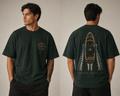 Sheabyrd Design Lab™ | Wake Series Heavyweight Tee – Green/Vintage Green/Black