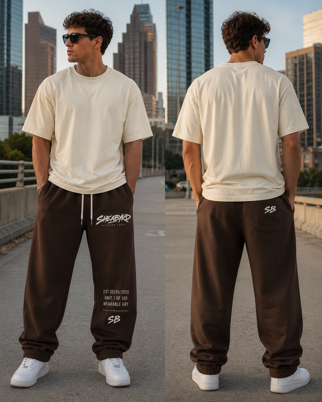 Heavyweight Cotton Sweatpants | Premium Streetwear Sweats | Sheabyrd Design Lab