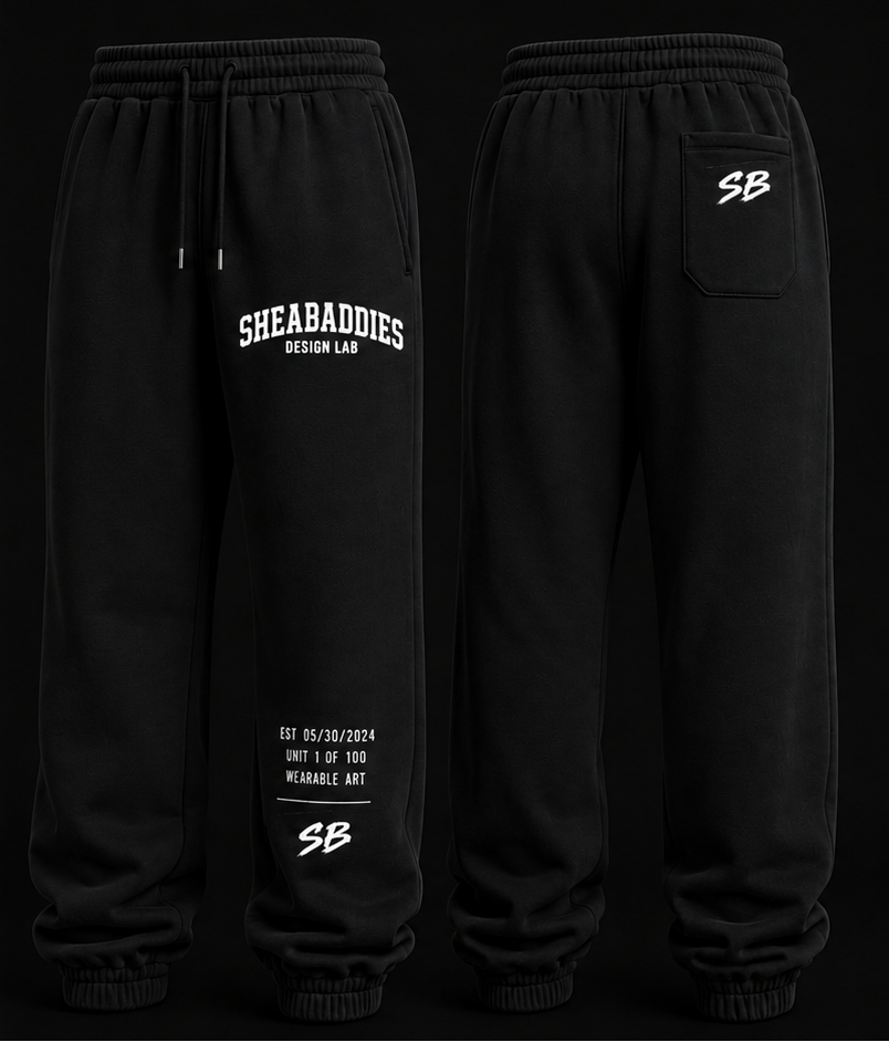 Heavyweight Cotton Sweatpants | Premium Streetwear Sweats | Sheabyrd Design Lab