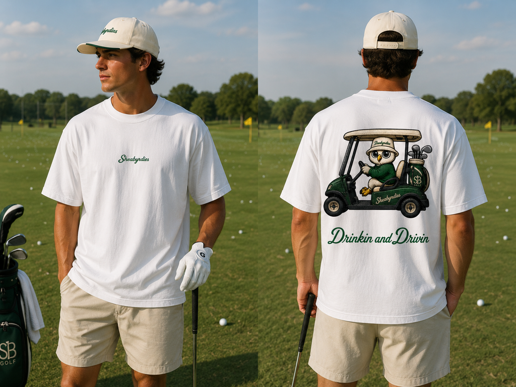 Sheabyrdies Golf T-Shirt | Premium 100% Cotton Golf Tee | Sheabyrdies by Sheabyrd Design Lab