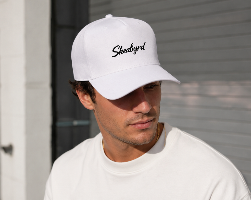 Sheabyrd Essentials Hat | Snapback Structured Front 5 panel cap | Sheabyrd Design Lab