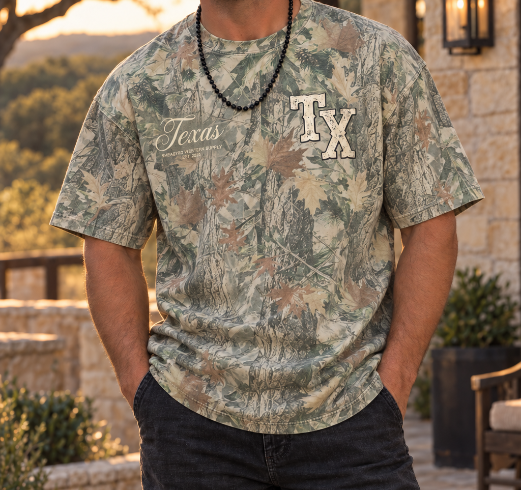 Sheabyrd Cowboy Camo Tee