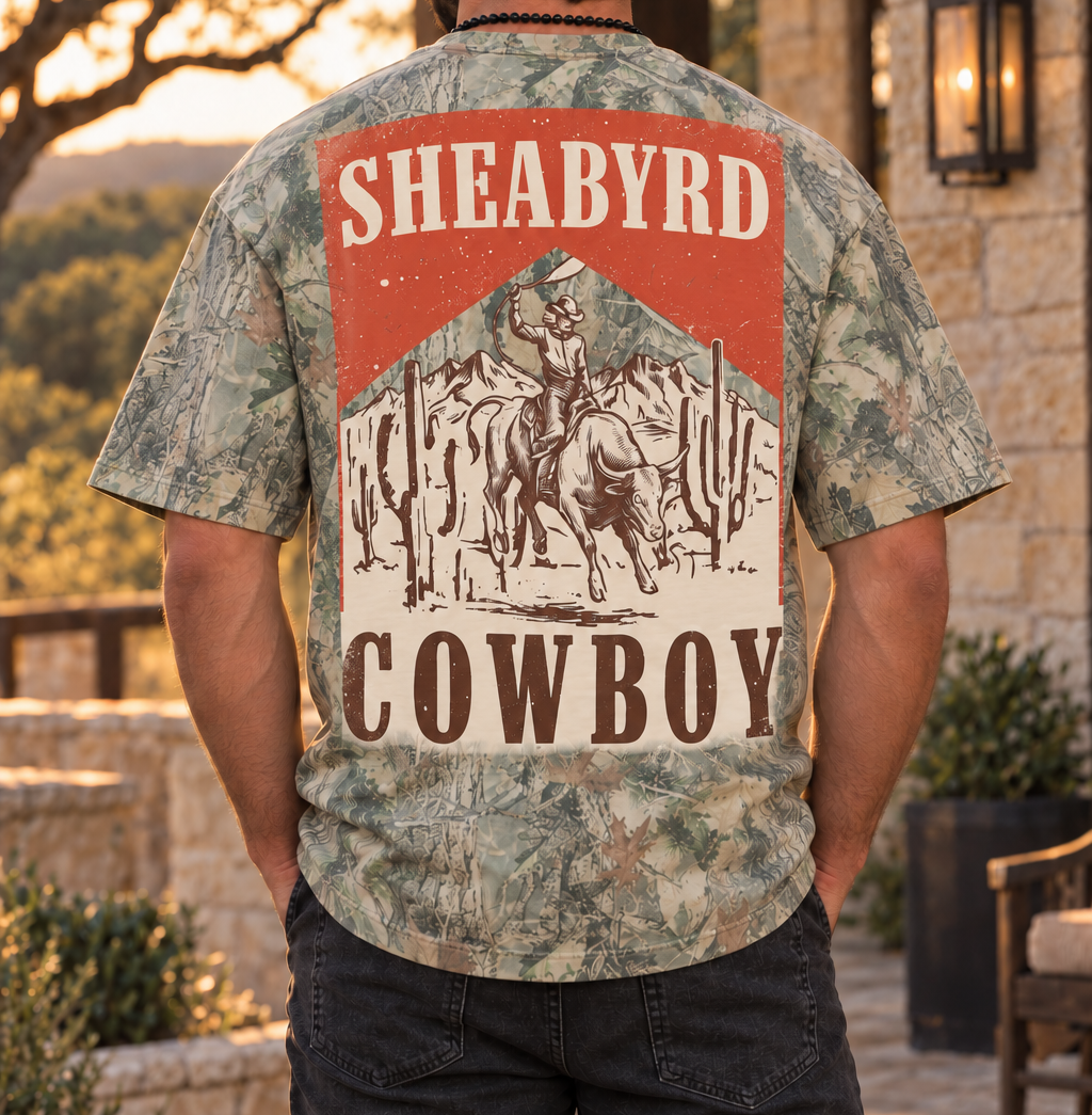 Sheabyrd Cowboy Camo Tee