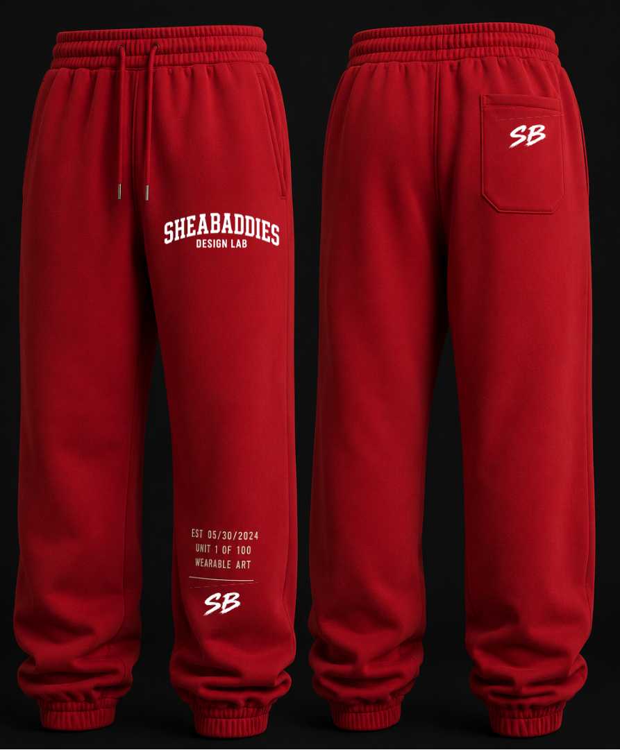 Heavyweight Cotton Sweatpants | Premium Streetwear Sweats | Sheabyrd Design Lab