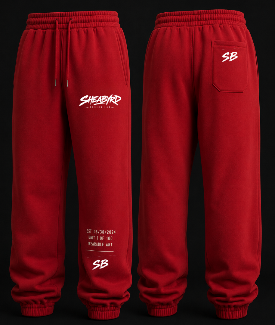 Heavyweight Cotton Sweatpants | Premium Streetwear Sweats | Sheabyrd Design Lab