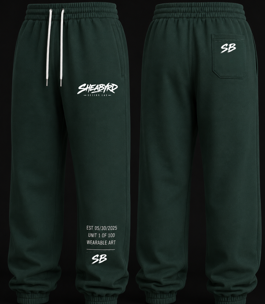 Heavyweight Cotton Sweatpants | Premium Streetwear Sweats | Sheabyrd Design Lab
