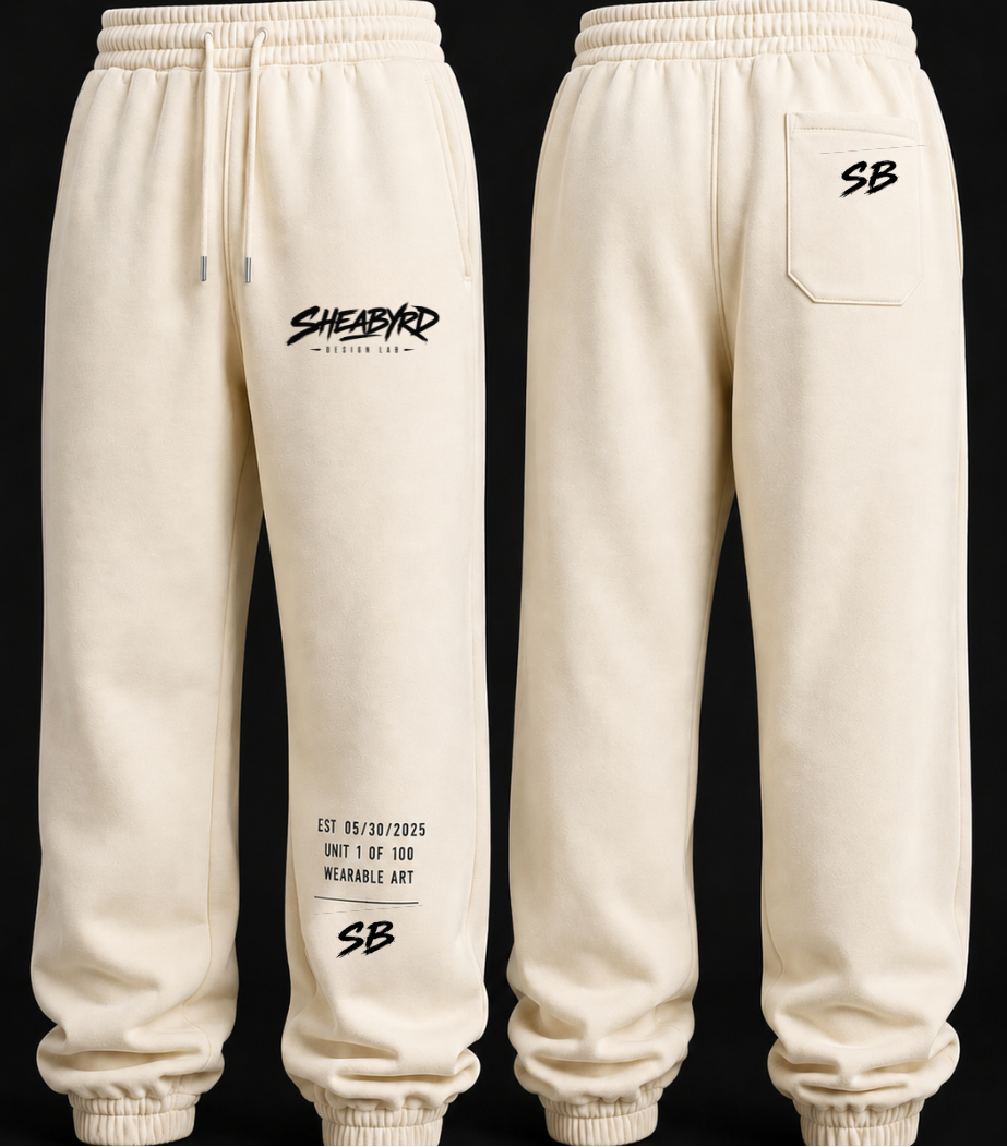Heavyweight Cotton Sweatpants | Premium Streetwear Sweats | Sheabyrd Design Lab