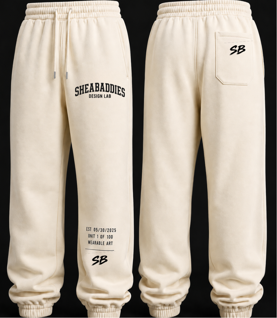 Heavyweight Cotton Sweatpants | Premium Streetwear Sweats | Sheabyrd Design Lab