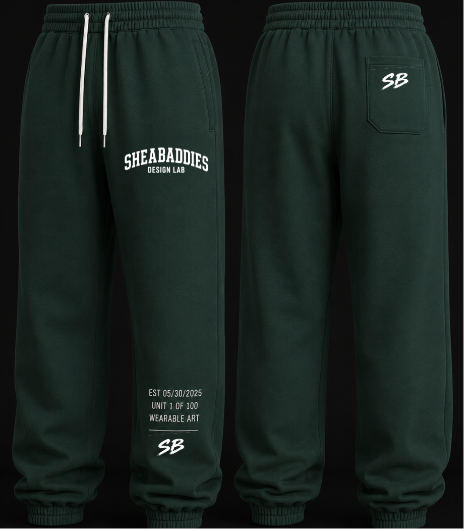 Heavyweight Cotton Sweatpants | Premium Streetwear Sweats | Sheabyrd Design Lab