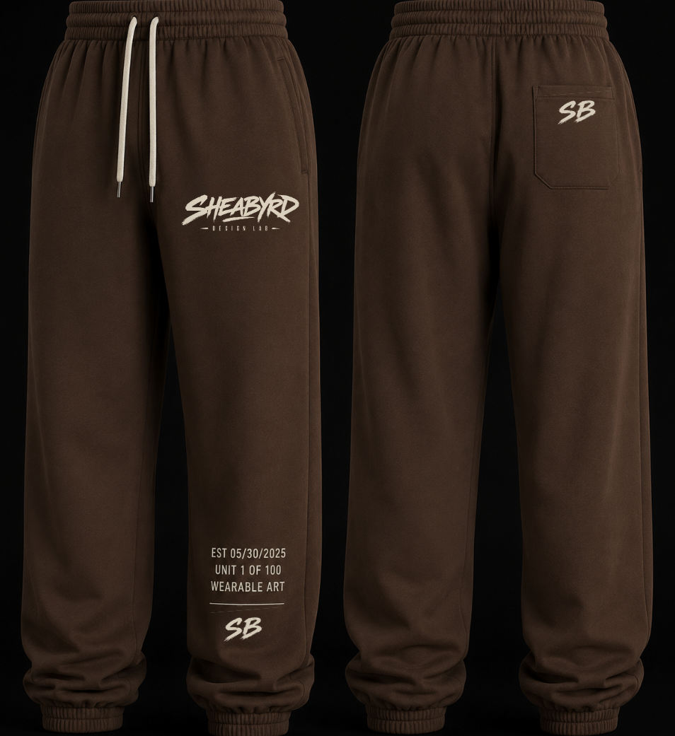 Heavyweight Cotton Sweatpants | Premium Streetwear Sweats | Sheabyrd Design Lab