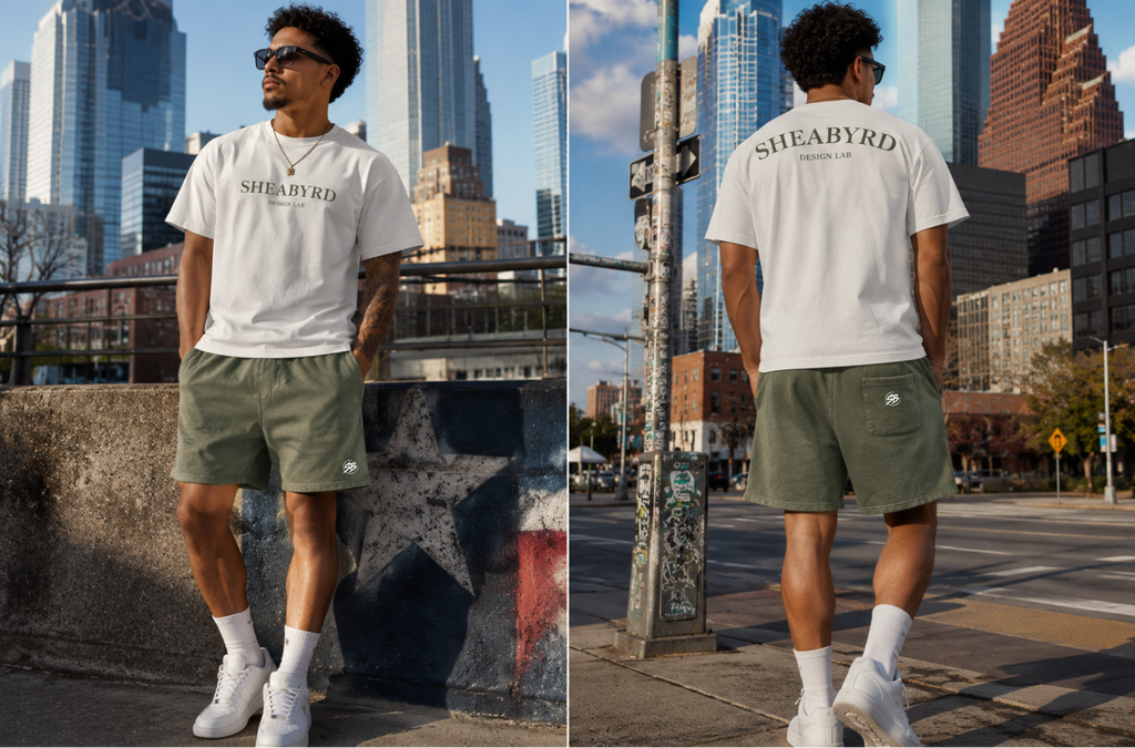 Sheabyrd Design Lab Oversized Fleece Shorts | Premium Heavyweight Streetwear