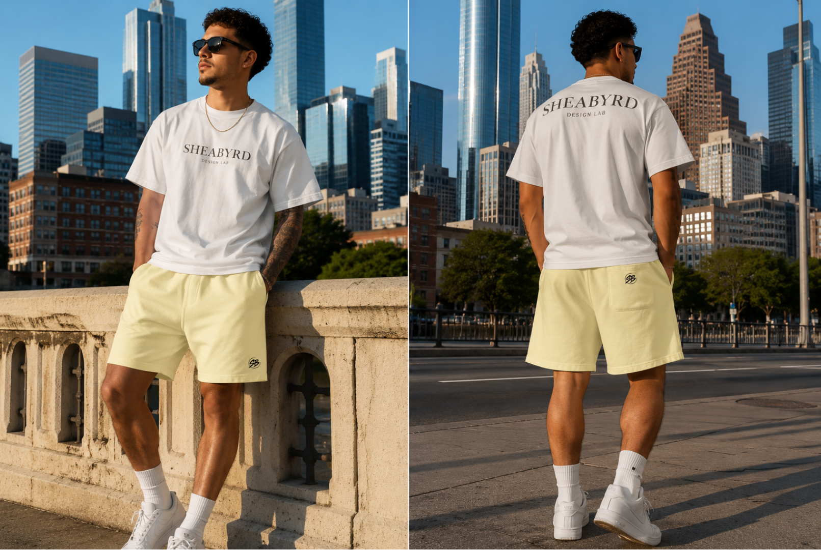 Sheabyrd Design Lab Oversized Fleece Shorts | Premium Heavyweight Streetwear