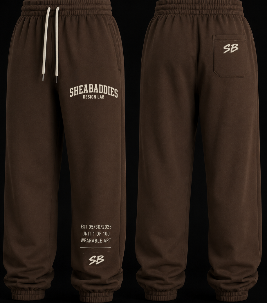 Heavyweight Cotton Sweatpants | Premium Streetwear Sweats | Sheabyrd Design Lab