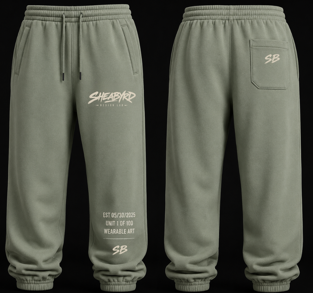 Heavyweight Cotton Sweatpants | Premium Streetwear Sweats | Sheabyrd Design Lab