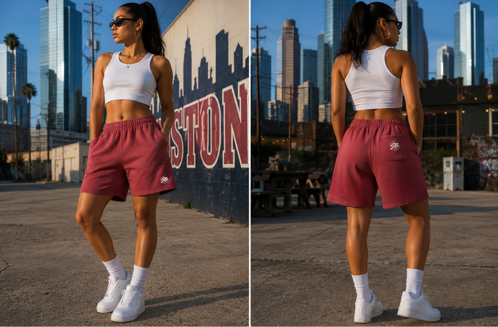 Sheabyrd Design Lab Oversized Fleece Shorts | Premium Heavyweight Streetwear
