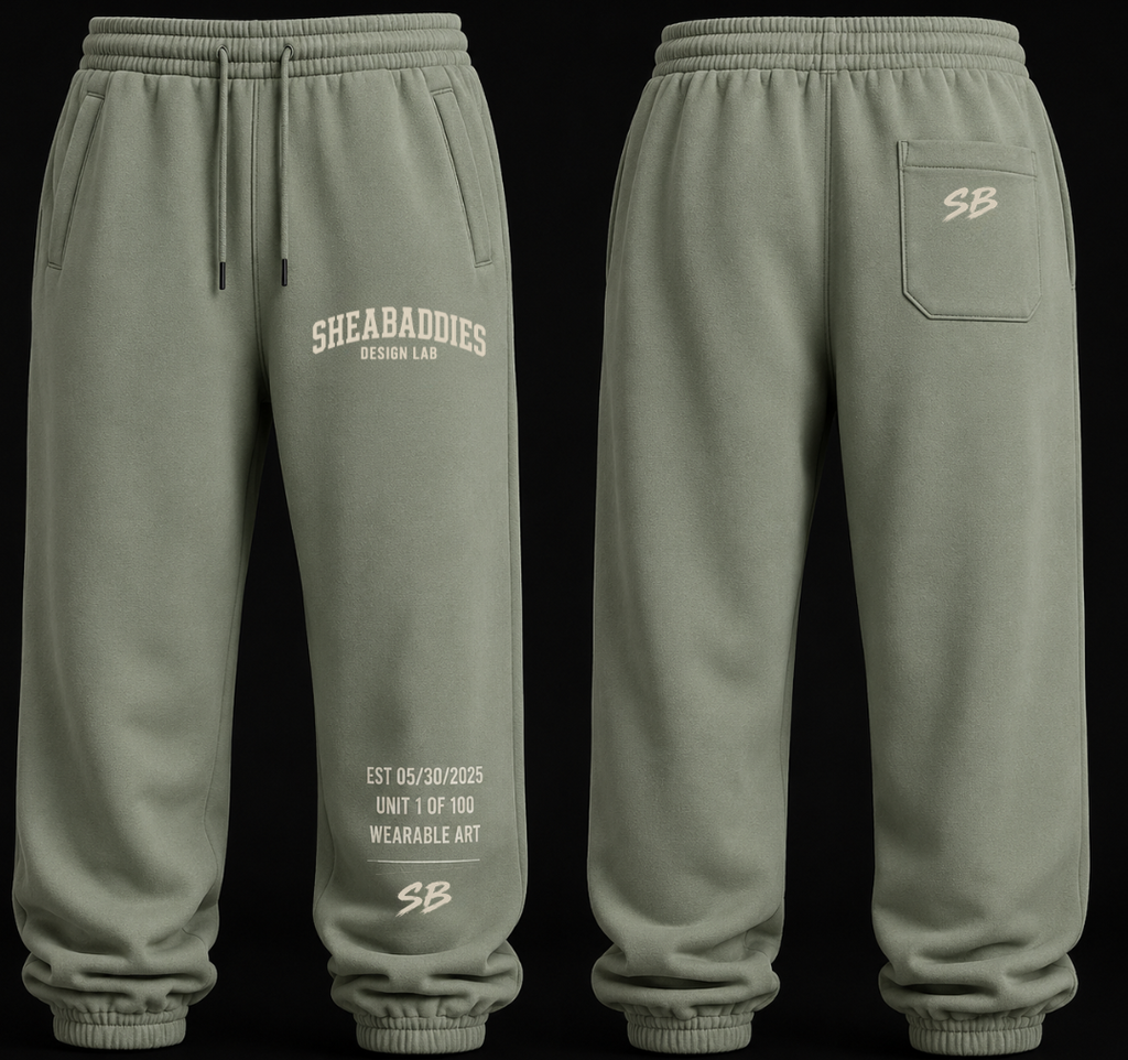 Heavyweight Cotton Sweatpants | Premium Streetwear Sweats | Sheabyrd Design Lab