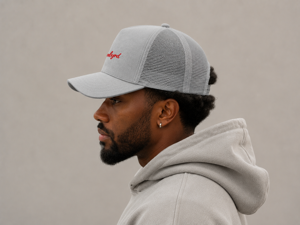 Sheabyrd Suede Trucker Hat | Premium Snapback Mesh Cap | Unisex Lifestyle Hat
