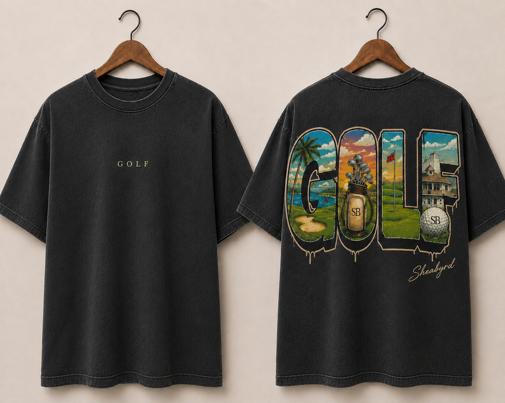 Sheabyrdies Premium Graphic Golf Tee | Performance Golf T-Shirt | Sheabyrd Design Lab