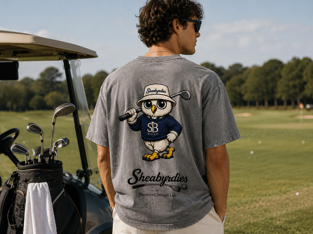 Sheabyrdies Golf T-Shirt | Premium 100% Cotton Golf Tee | Sheabyrdies by Sheabyrd Design Lab