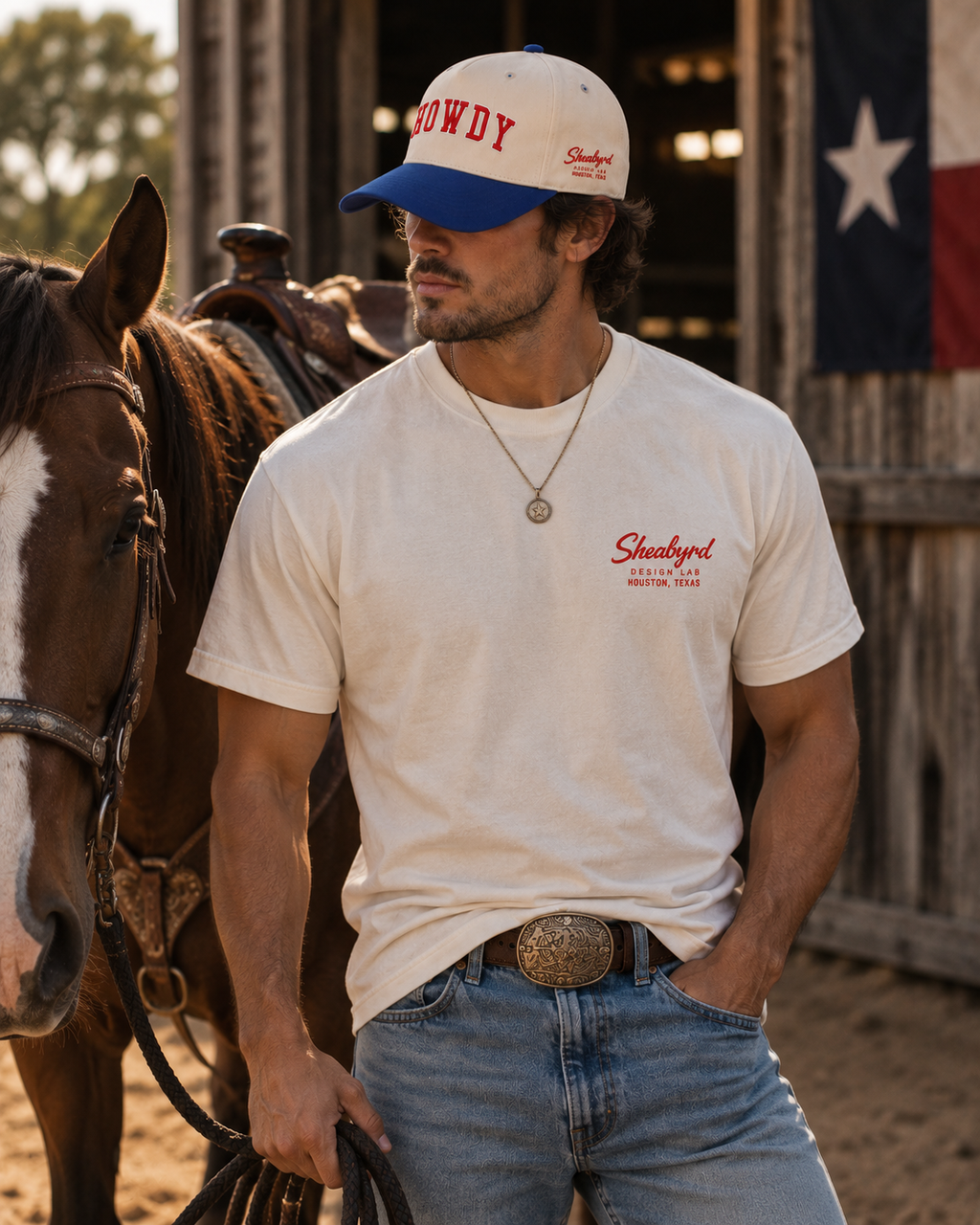 Howdy Structured Snapback Hat | Premium Western Trucker Cap | Sheabyrd Design Lab