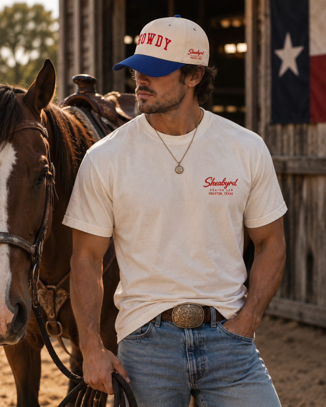 Howdy Structured Snapback Hat | Premium Western Trucker Cap | Sheabyrd Design Lab