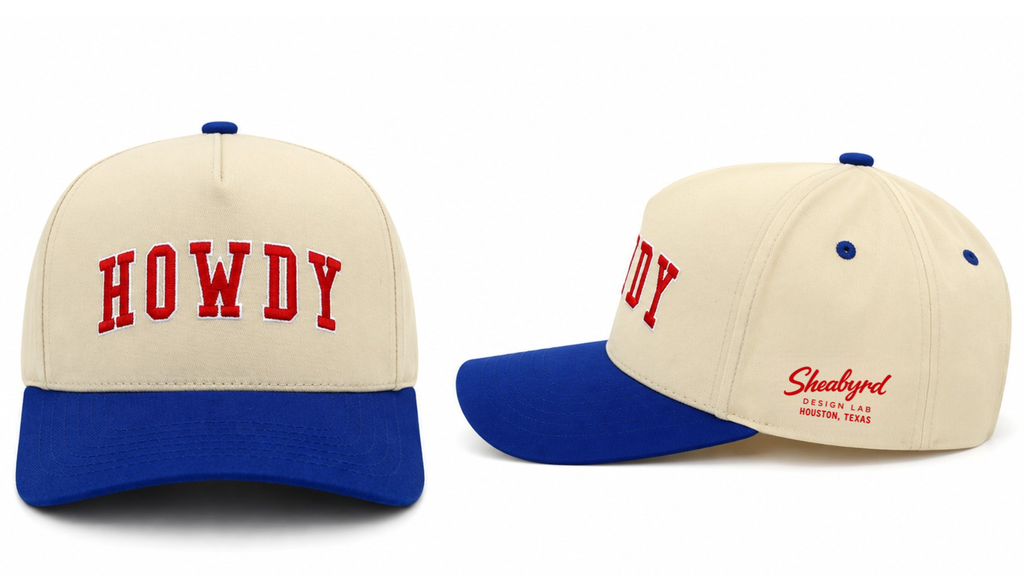 Howdy Structured Snapback Hat | Premium Western Trucker Cap | Sheabyrd Design Lab