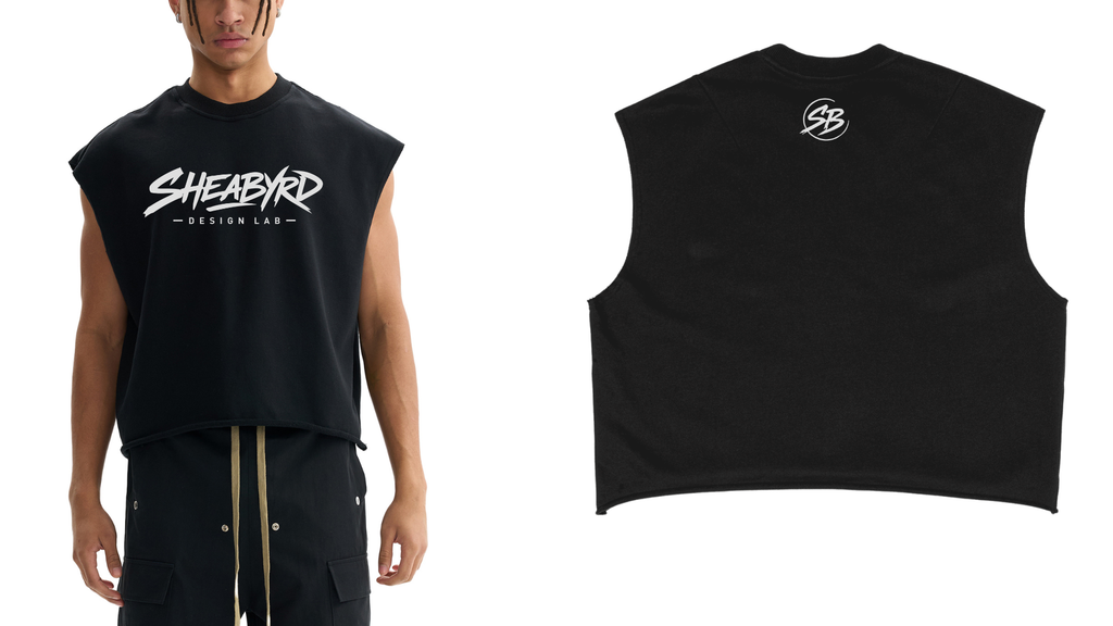 Sheabyrd Design Lab Premium Sleeveless Cut-Off Tee | Heavyweight Streetwear Muscle Shirt