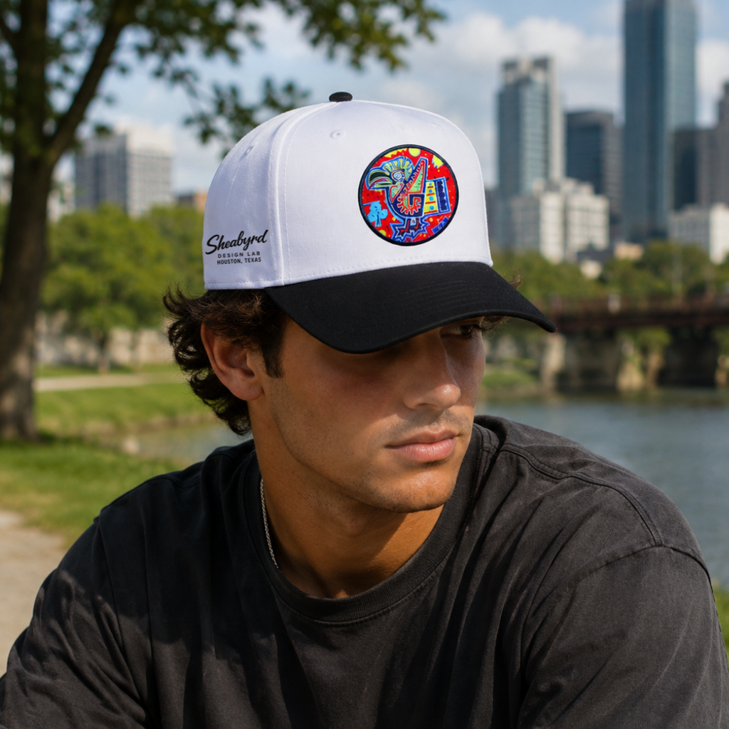 Sheabyrd Essentials Hat | Snapback Structured Front 5 panel cap | Sheabyrd Design Lab