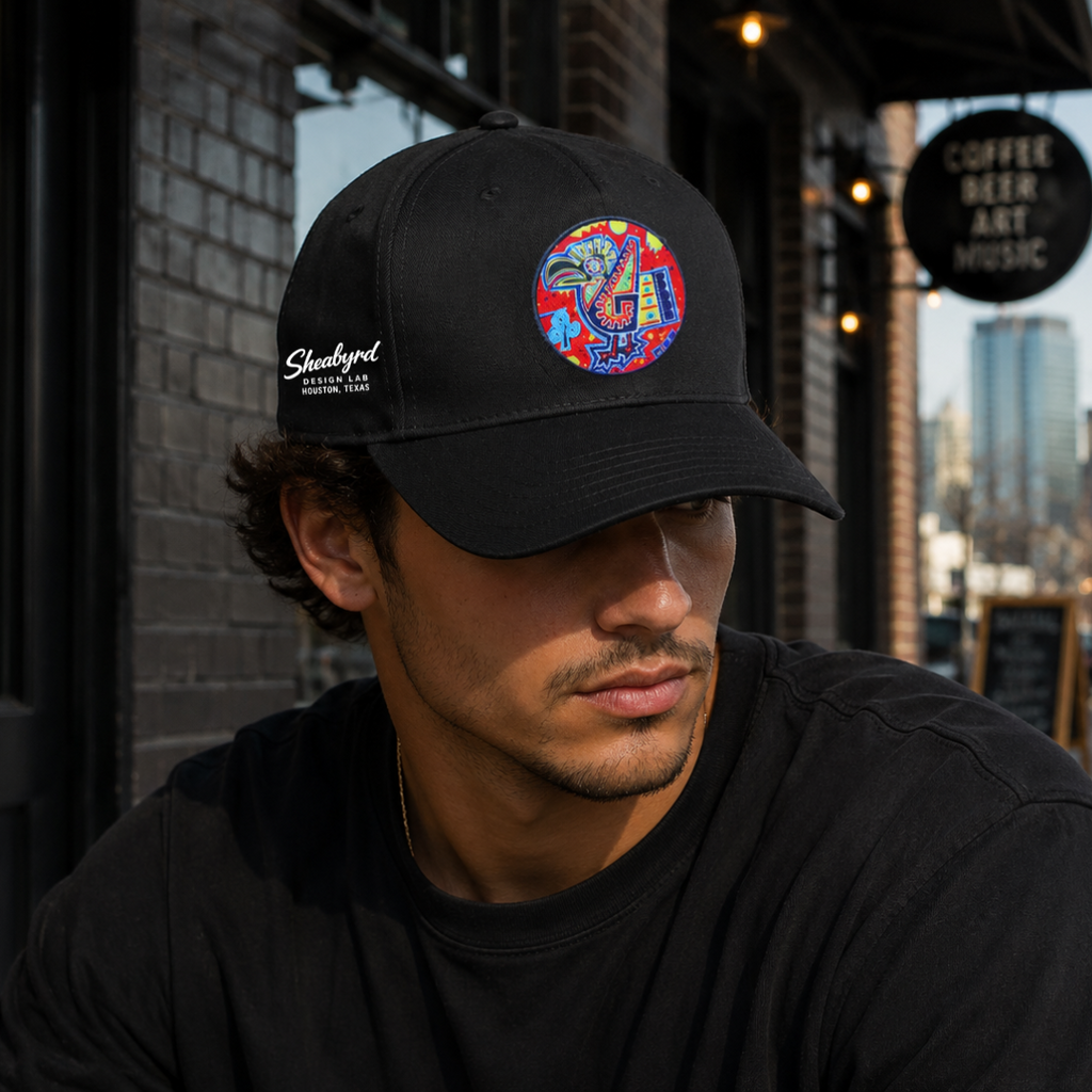 Sheabyrd Essentials Hat | Snapback Structured Front 5 panel cap | Sheabyrd Design Lab
