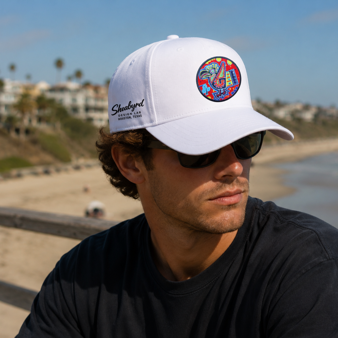 Sheabyrd Essentials Hat | Snapback Structured Front 5 panel cap | Sheabyrd Design Lab