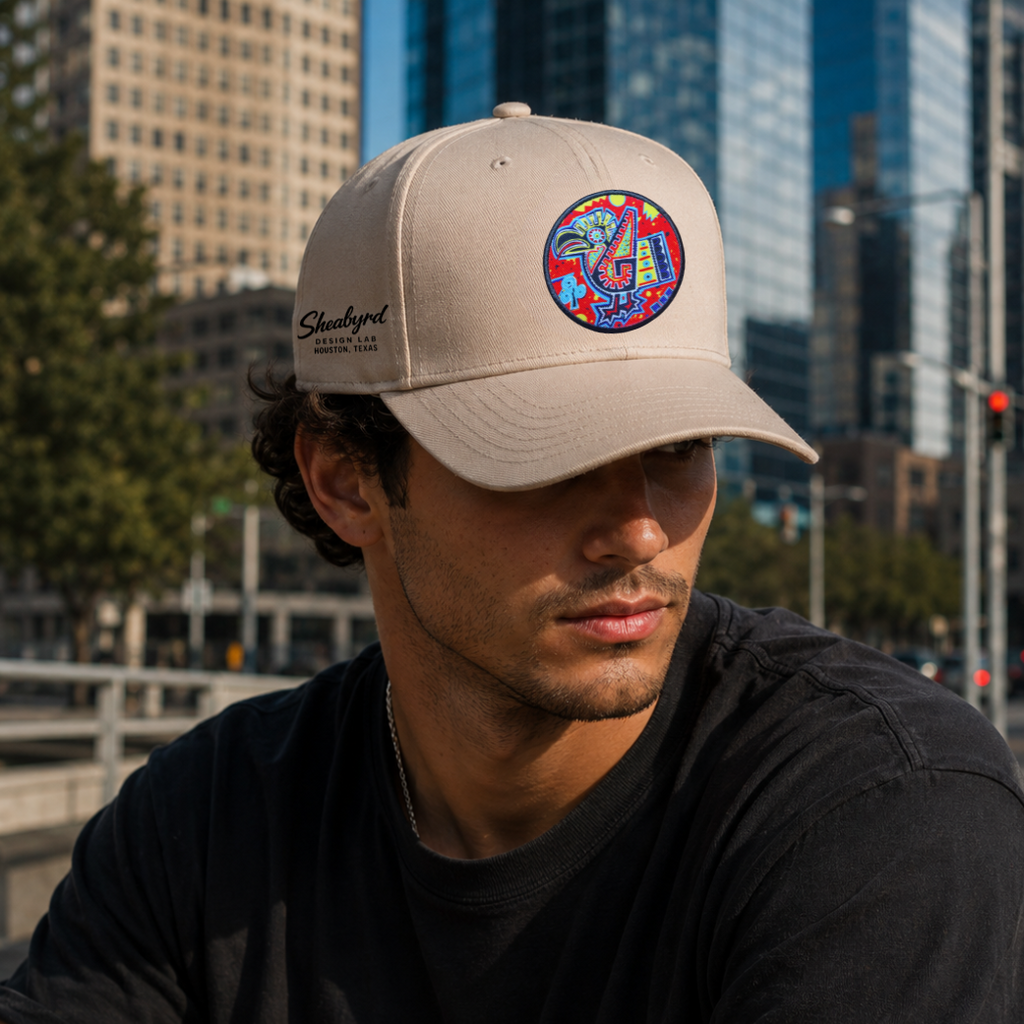 Sheabyrd Essentials Hat | Snapback Structured Front 5 panel cap | Sheabyrd Design Lab