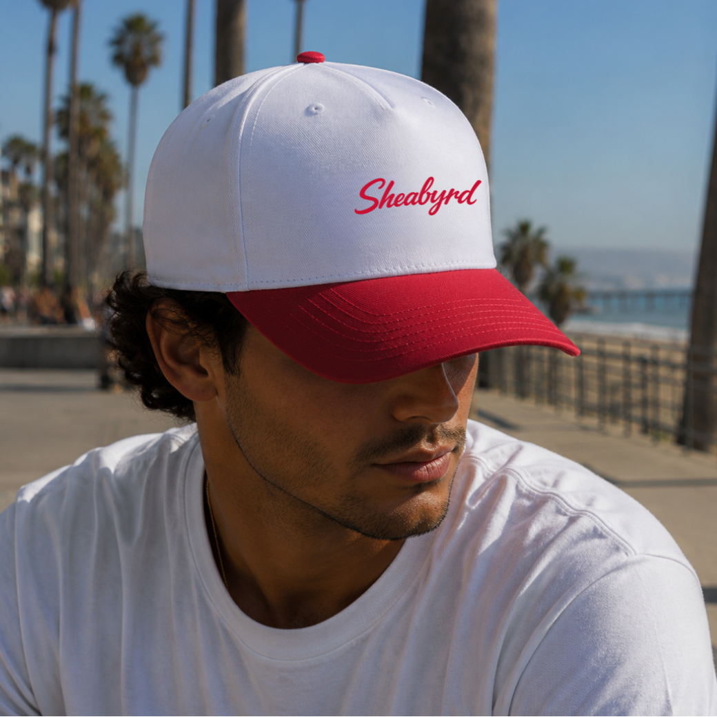 Sheabyrd Essentials Hat | Snapback Structured Front 5 panel cap | Sheabyrd Design Lab
