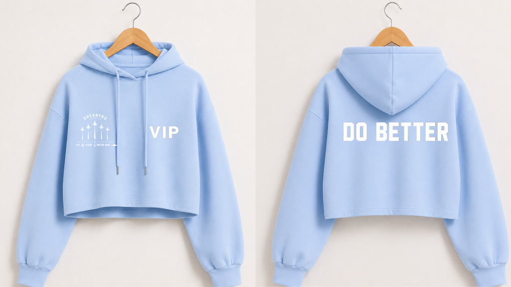 VIP | Do Better Cropped Hoodies | Premium 100% cotton | Sheabyrd Design Lab Collab