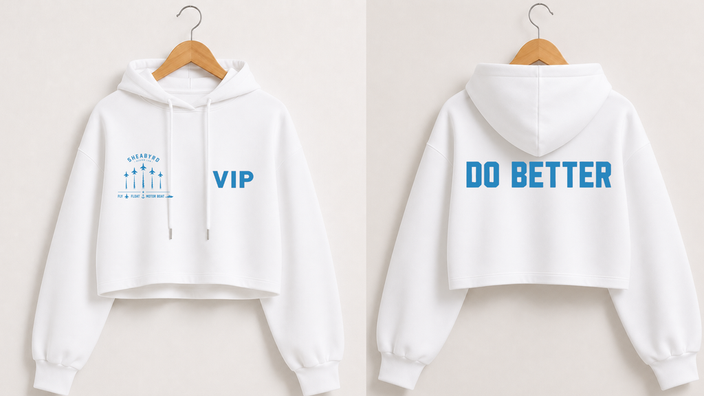 VIP | Do Better Cropped Hoodies | Premium 100% cotton | Sheabyrd Design Lab Collab