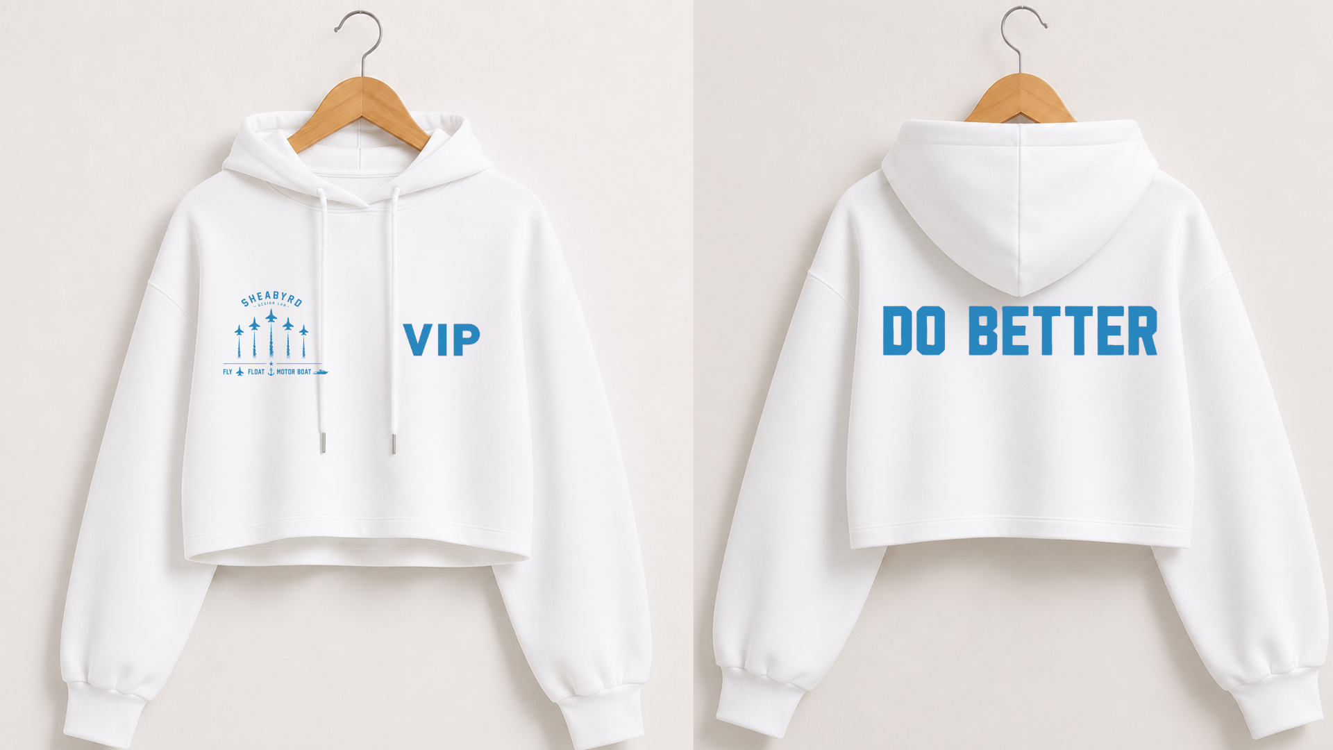 VIP | Do Better Cropped Hoodies | Premium 100% cotton | Sheabyrd Design Lab Collab