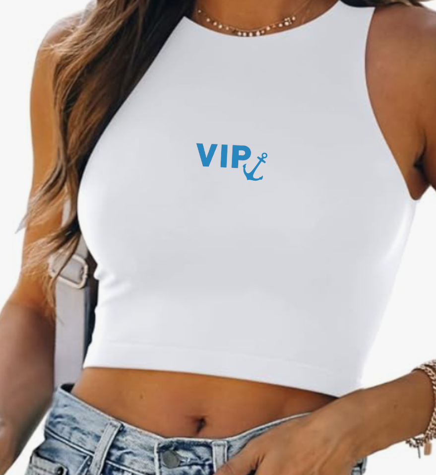 VIP | Do Better Tank Crop Top | Fitted Cotton Sleeveless