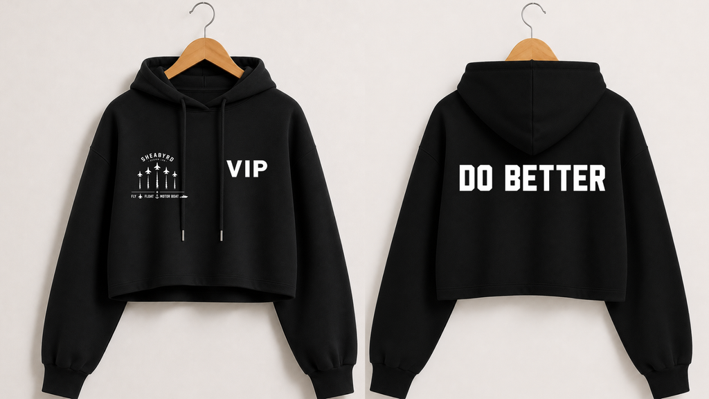 VIP | Do Better Cropped Hoodies | Premium 100% cotton | Sheabyrd Design Lab Collab