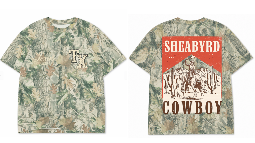 Sheabyrd Cowboy Camo Tee